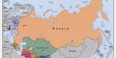რუკა რუსეთი, მონღოლეთი