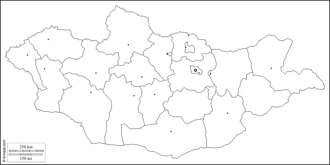 ცარიელი რუკა მონღოლეთის