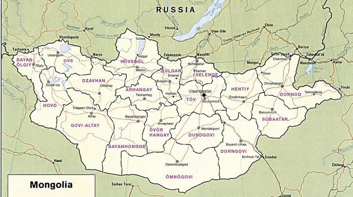 რუკა მონღოლი სტეპური